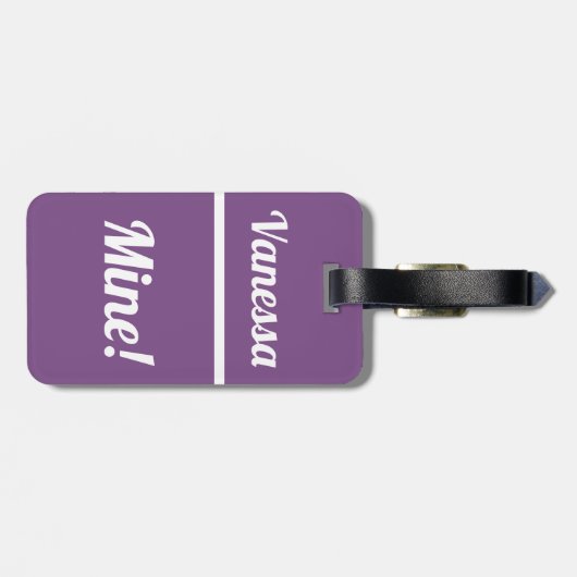 Aangepaste mijn | Funny Bagagelabel (Achterkant horizontaal)