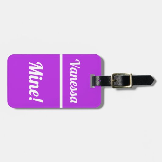 Aangepaste mijn | Funny Bagagelabel (Voorkant horizontaal)