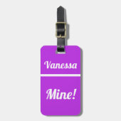 Aangepaste mijn | Funny Bagagelabel (Voorkant verticaal)