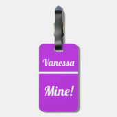 Aangepaste mijn | Funny Bagagelabel (Achterkant verticaal)