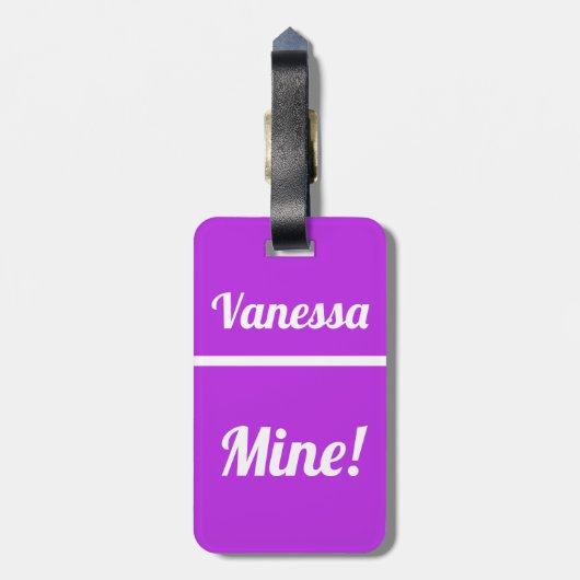 Aangepaste mijn | Funny Bagagelabel (Achterkant verticaal)