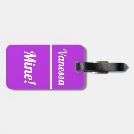 Aangepaste mijn | Funny Bagagelabel (Achterkant horizontaal)