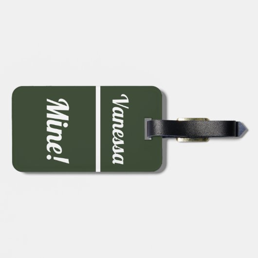 Aangepaste mijn | Funny Bagagelabel (Achterkant horizontaal)