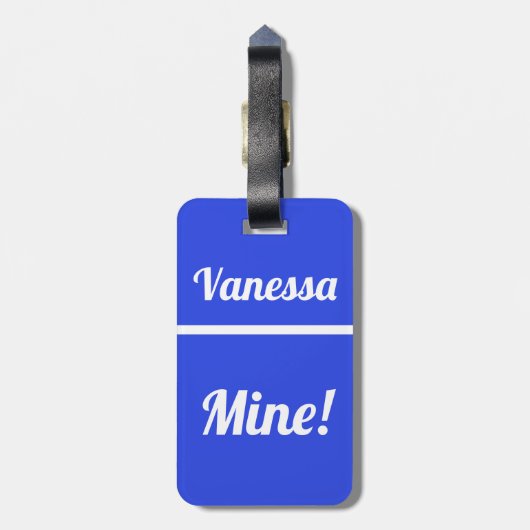 Aangepaste mijn | Funny Bagagelabel (Achterkant verticaal)