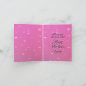 Aangepaste "Mijn kat is mijn Valentijnsdag" Art No Kaart (Binnen)