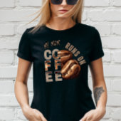 Aangepaste Mijn Moeder Loopt Op Koffie Vakantie T-shirt