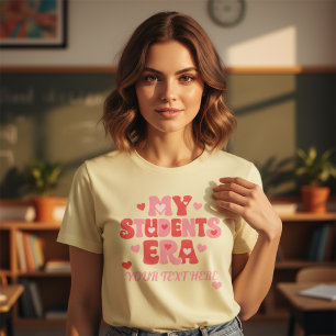 Aangepaste Mijn Studenten Tijdperk Leraar - Retro T-shirt