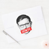 Aangepaste Mike Johnson Bericht Ronde Sticker (Envelop)