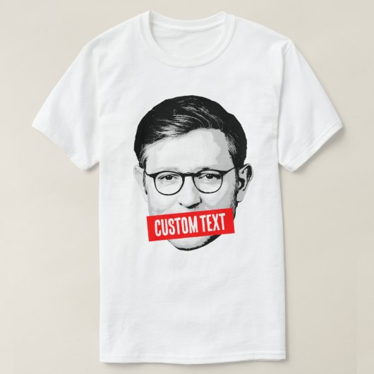 Aangepaste Mike Johnson Bericht T-shirt (Design voorkant)
