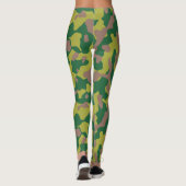 Aangepaste militaire camouflage stijl 1 leggings (Achterkant)