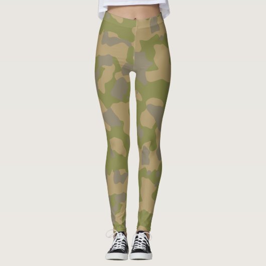 Aangepaste militaire camouflage stijl 3 leggings (Voorkant)