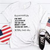 Aangepaste Militaire Mam Grappig Boot Camp Afschei T-shirt