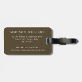 Aangepaste Militaire Olijf Groen Bruin Azteeks Pat Bagagelabel (Achterkant horizontaal)