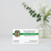 Aangepaste militaire politie Federale Amerikaanse  Visitekaartje (Staand voorkant)