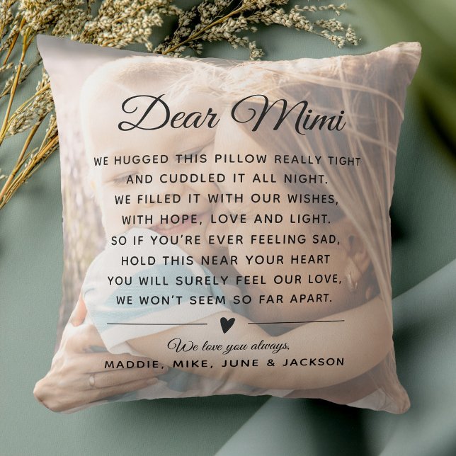 Aangepaste Mimi Bericht Foto Modern Moederdag Kussen (Creator heeft geüpload)