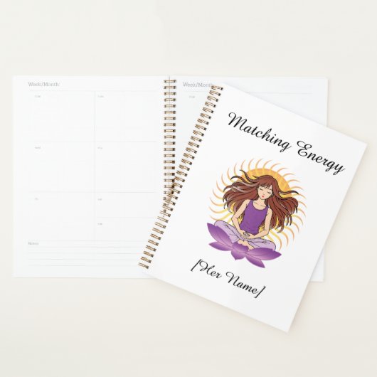 Aangepaste Mindful Planner voor Haar | Naam & Teks (Display)