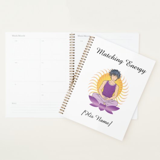 Aangepaste Mindful Planner voor Hem | Naam & Tekst (Display)