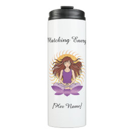 Aangepaste Mindful Tumbler voor Haar | Naam & Teks Thermosbeker