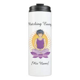 Aangepaste Mindful Tumbler voor Hem | Naam & Tekst Thermosbeker