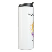 Aangepaste Mindful Tumbler voor Hem | Naam & Tekst Thermosbeker (Gedraaid links)