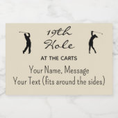 Aangepaste Mini Fles 19e Hole Golf (10) Mini Likeurfles Etiket (Enkel label)