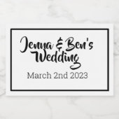 Aangepaste MIni Mousserende Wijn label Sparkling Wijnetiket (Enkel label)