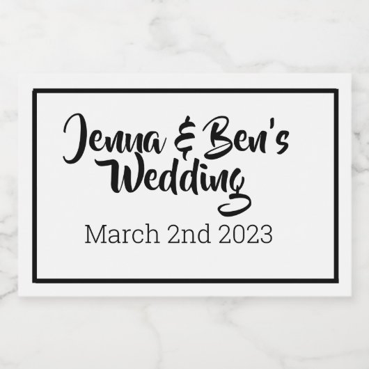 Aangepaste MIni Mousserende Wijn label Sparkling Wijnetiket (Enkel label)