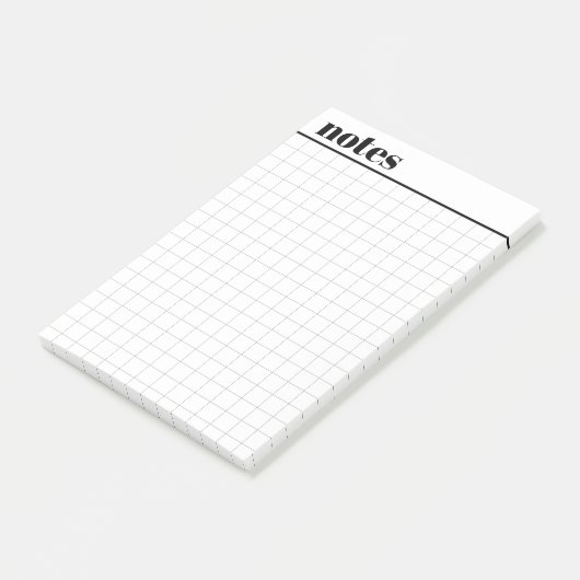 Aangepaste mini ruitjespapier plaknotities, 10 cm post-it® notes (Schuin)