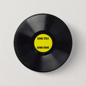 Aangepaste Mini Vinyl LP Button (Voorkant)
