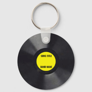 Aangepaste Mini Vinyl LP Sleutelhanger