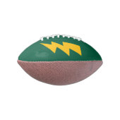 Aangepaste mini voetbal met bliksemflitslogo american football (Gedraaid 90)