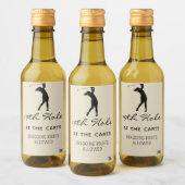 Aangepaste Mini Wijn 19e Gat (10) Golf Mini Wijn Etiket (Flessen)