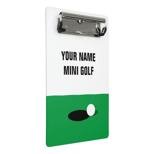 Aangepaste miniatuur golfscorecard-houder mini klembord (Schuin)