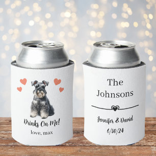 Aangepaste Miniatuur Schnauzer Huisdier Trouw Blik Blikjeskoeler