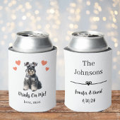 Aangepaste miniatuur Schnauzer Pet Wedding Koelbox Blikjeskoeler