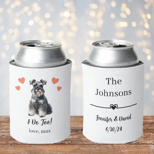 Aangepaste miniatuur Schnauzer Pet Wedding Koelbox Blikjeskoeler