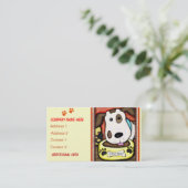 Aangepaste minieme Visitekaartjes voor honden- en  (Staand voorkant)