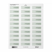 Aangepaste Minimaal Moderne Stip Label (Full Sheet)