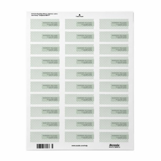 Aangepaste Minimaal Moderne Stip Label (Full Sheet)