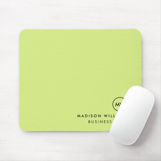 Aangepaste Minimaal Monogram Muismat (Met muis)
