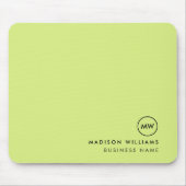 Aangepaste Minimaal Monogram Muismat (Voorkant)