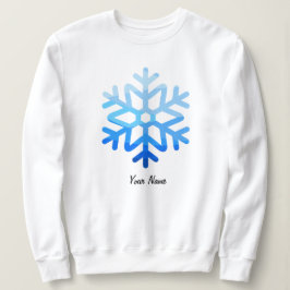 Aangepaste Minimal CoolEsthetische Sneeuwvlok Lich Trui