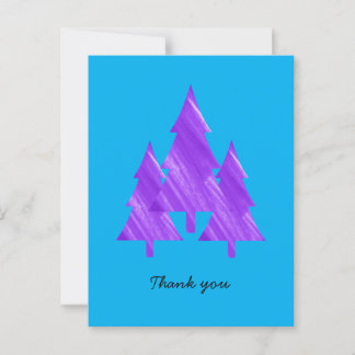 Aangepaste Minimal Mordern Geometrische Paarse Bom Briefkaart