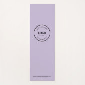 Aangepaste Minimal Paarse Business Logo-website Yogamat (Voorkant)