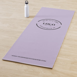 Aangepaste Minimal Paarse Business Logo-website Yogamat