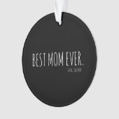 Aangepaste minimale beste Moederdag ooit   Ornament (voorkant)