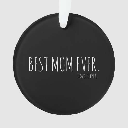 Aangepaste minimale beste Moederdag ooit   Ornament (voorkant)