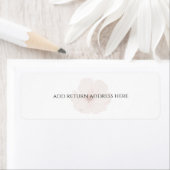 Aangepaste Minimale Blush Tuin Bloemige Bruiloft  Etiket (Insitu)