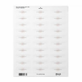Aangepaste Minimale Blush Tuin Bloemige Bruiloft  Etiket (Full Sheet)