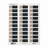 Aangepaste minimale moderne bloemenlabel etiket (Full Sheet)